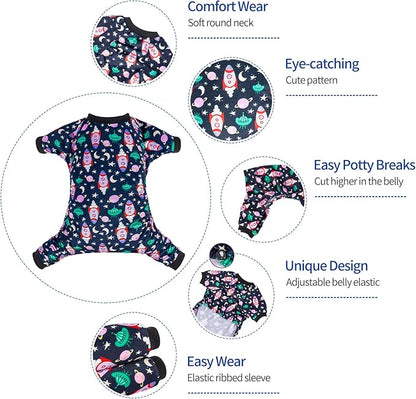 CuteBone Dog Pajamas Pjs Soft Fleece Puppy Onesie P282S