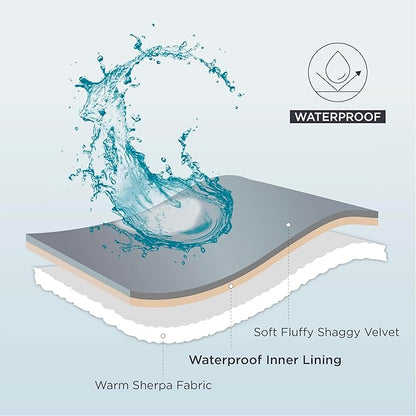 Bedsure Waterproof Dog Blankets for Large Dogs 40"x50", Navy