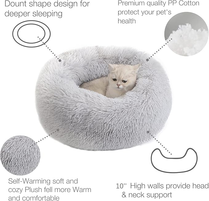 Calming Dog Bed Grey23.5'