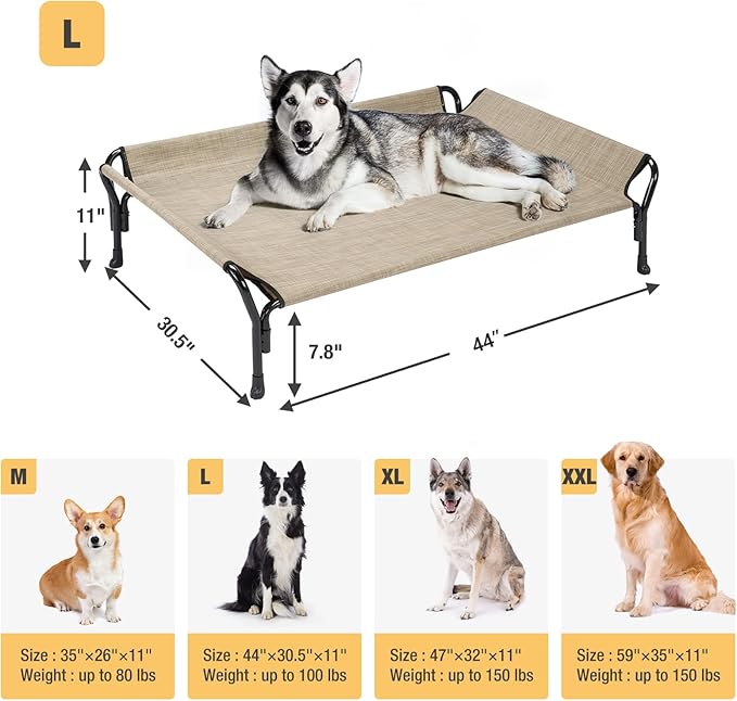 Veehoo Cooling Elevated Dog Bed