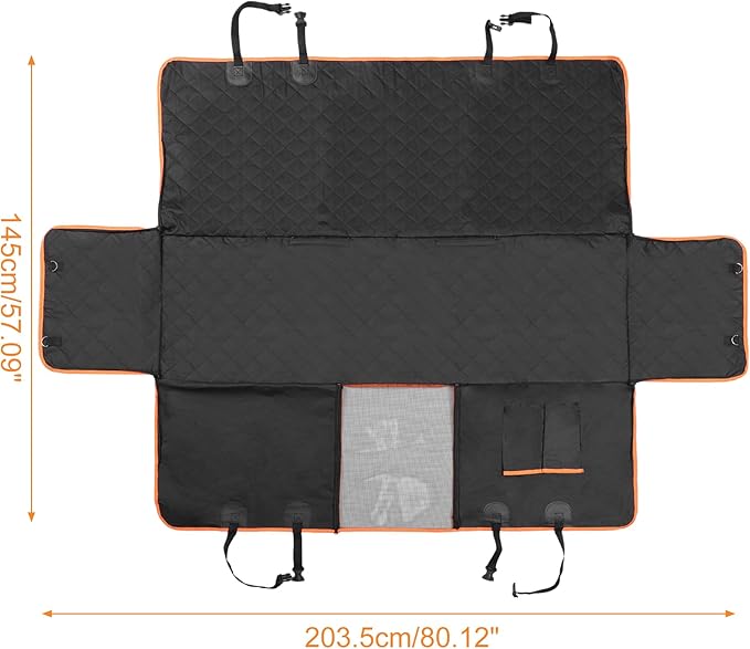 uxcell Dog Car Seat Cover Pet Back Seat 600D Sturdy