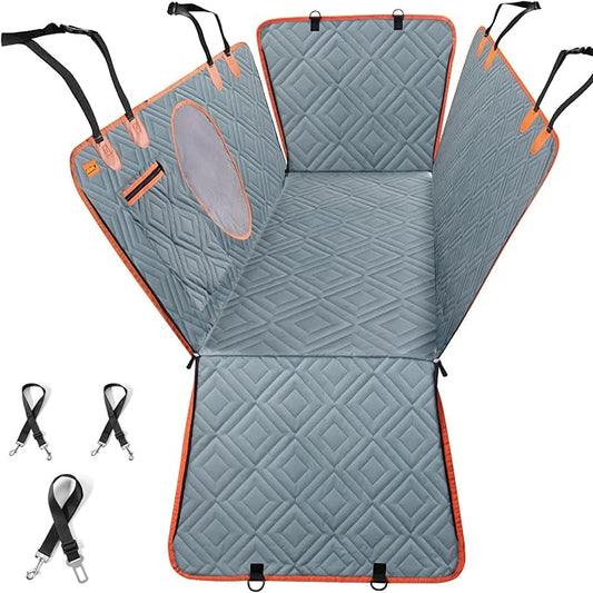 Dog Car Seat Cover for Back Seat 100% Waterproof SUVs,(54" W 56" L,