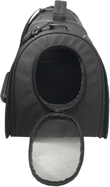 Fuzzy Buddy FB-SS-BL-2 Soft-Sided Pet Carrier for Small Dogs and Cats, Black, 2-Pack