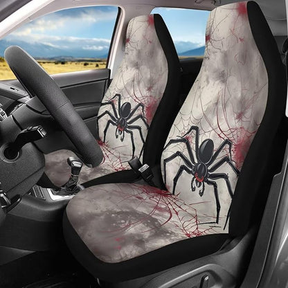 Halloween Spider Web Car Seat Cover for Women Men