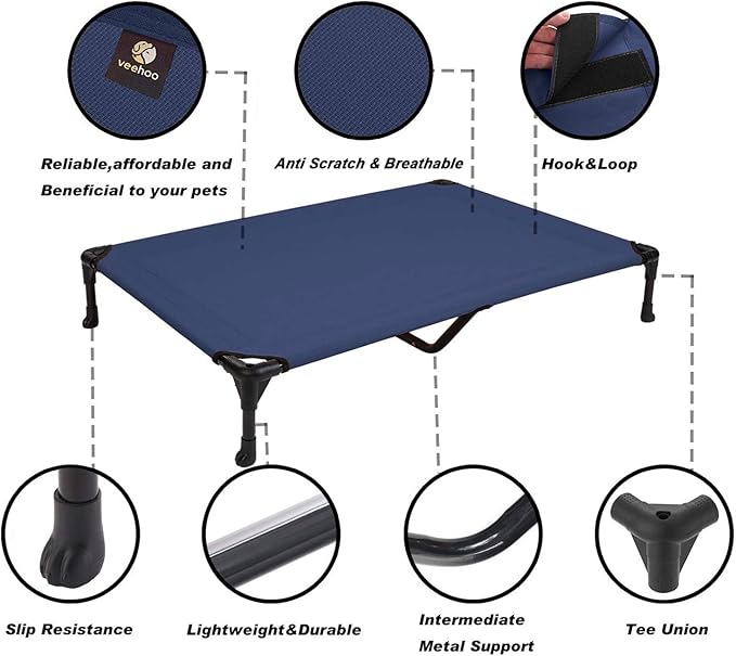 Veehoo Cooling Elevated Dog Bed CWC1803-XL