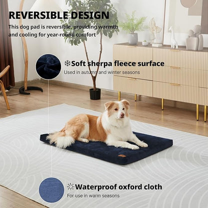 Memory Foam Dog Crate Pad 42-inch Dog