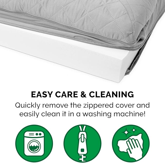 Furhaven Orthopedic Dog Bed for Large Dogs w/ Removable Bolsters & Washable Cover 125 lbs