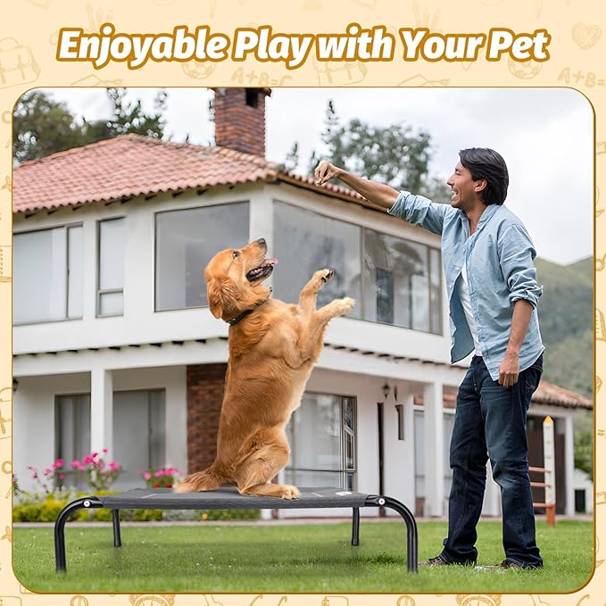 Nobleza Elevated Dog Bed for Large Dogs Pets 150 LBs, 48.8"X 35.4"