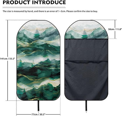 Mountainous Waterproof Towel Car Seat Cover Anti-Slip Bucket Seat Protector Washable Car Accessories Decro for Athletes