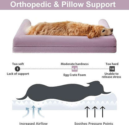 BFPETHOME Washable Dog Beds for Large Dogs