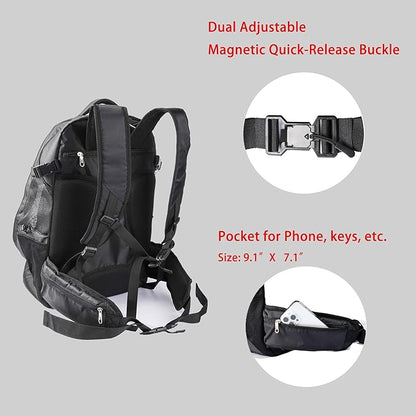 2024 New SHCihui Large Pet Backpack| Dog Backpack for Most Dog Sizes Travel&Hiking Pet Carrier Backpack with Safety leash More large Ventilations Double-layer Structure