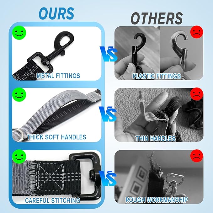 Hands Free Dog Leash with Dog Walking Fanny Pack for Large Medium Small Dogs