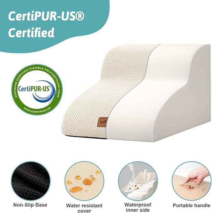 Dog Stairs for Chair 15.7x19.7x11.8in, Light 2 Tiers