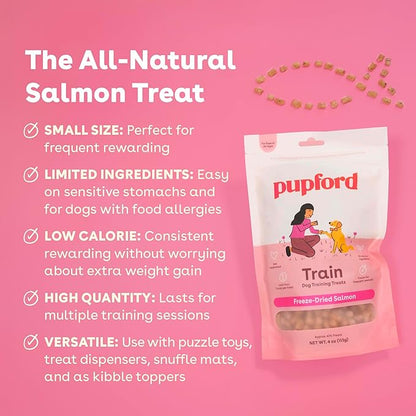 Pupford Freeze Dried Training Treats for Dogs & Puppies 1400+ Two 4 oz, 3 Pack)