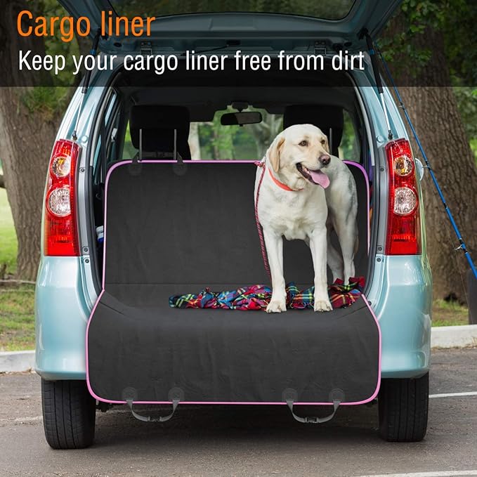 Active Pets Dog Car Seat Cover Car Seat Protector- Dog Seat Cover for Back Seat of SUVs