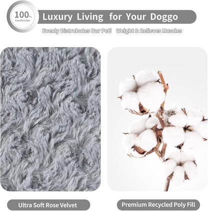 NOYAL Dog Bed Mat Soft Washable Dog Crate