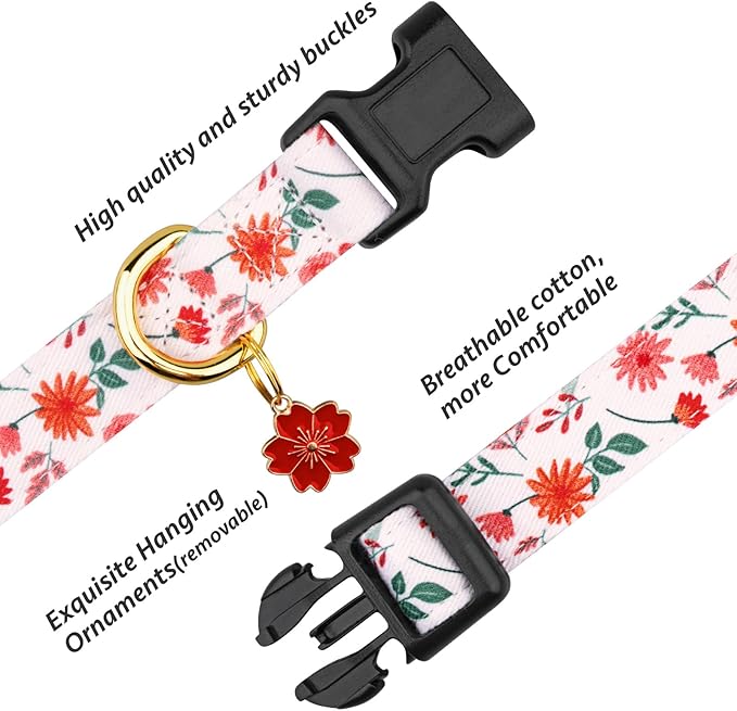 Cotton Handmade Dog Collar Cute and Distinctive Patterns