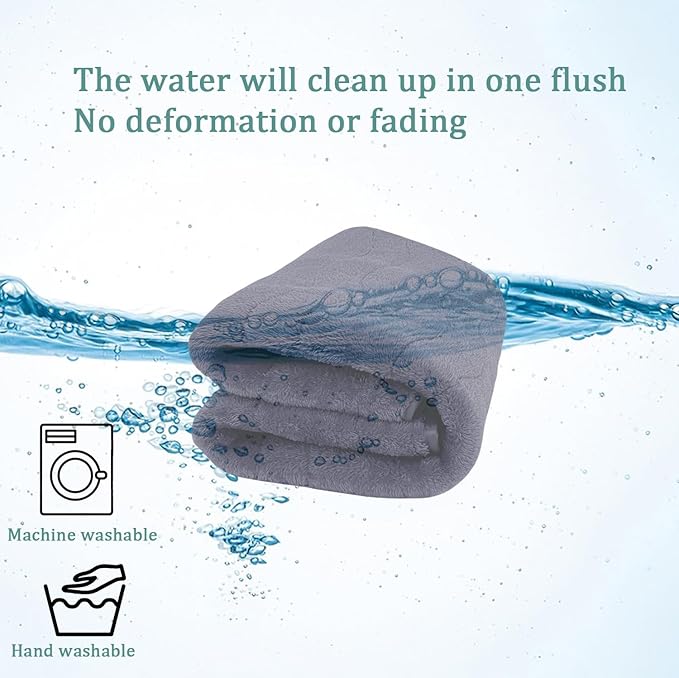 REEZEIVI Washable Dog mat with Anti-Slip Bottom 3D air Mat,Grey(40 x 28 inch)