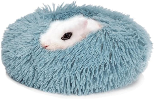 Chinchilla Bed Blue for Cage Fluffy Round Beds