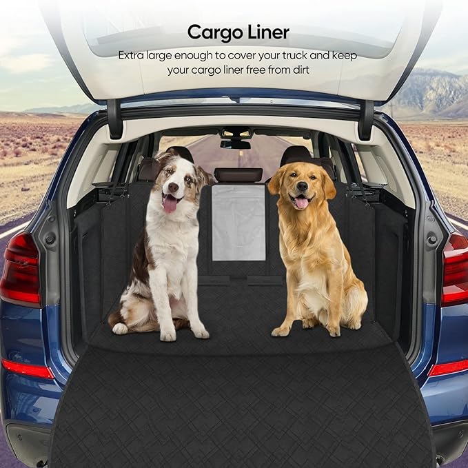 Dog Car Back Seat Cover for Trucks 60" W 94" L