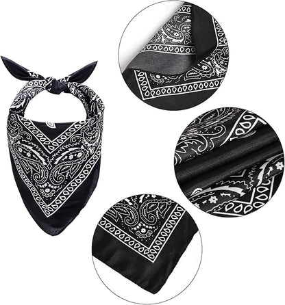 Dog Cowboy Hat with Star Decoration Dog Cowboy Costume for Small Pet Dogs Cat Cowboy Hat with Bandana Scarf Set Party Accessories (Black, Small)