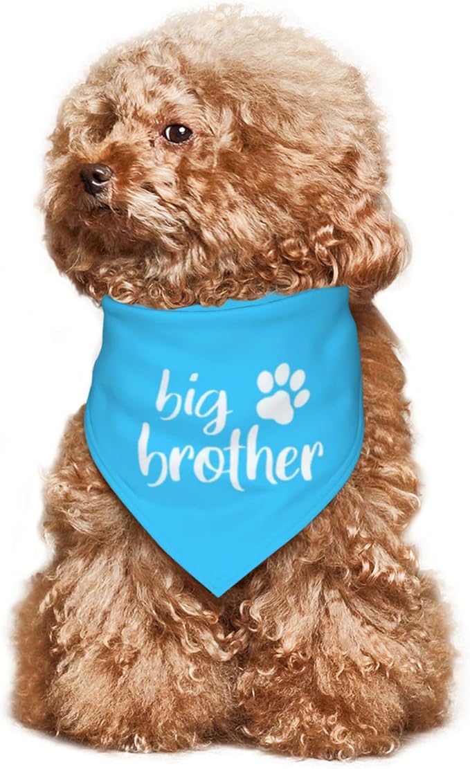 Big Brother Gender Reveal Baby Announcement Dog Bandana