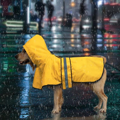 Candofly Dog Raincoat Hooded Poncho