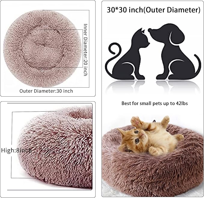 Nisrada Dog Bed for Small Medium Large Dogs 30 inch