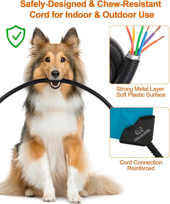 clawsable Outdoor Pet Heating Pad for Dog & Cat (M-20"x16")