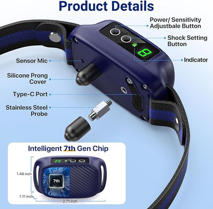 Dog Bark Collar 8 Sensitivity,Smart