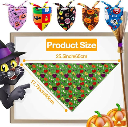 PET SHOW 50 Pack Halloween Small Dog Bandanas