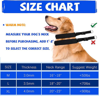 Adjustable Buckle Dog Training Collar for Large Medium Small Dogs