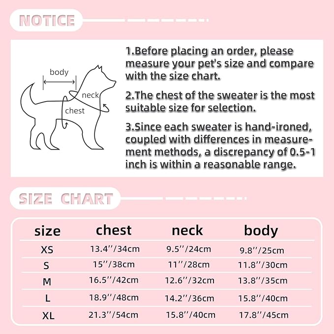 Small Dog Warm Winter Sweater Pet Dog Clothes