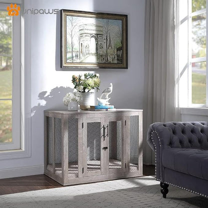 unipaws Large Dog Crate Furniture 70 lbs