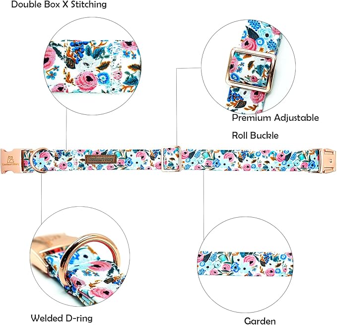 Lionheart glory Dog Collar Pink Flower Dogs Collar