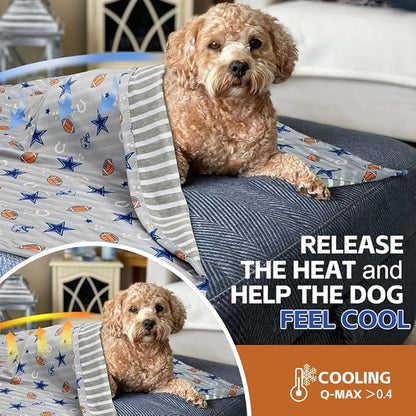 Dog Cooling Blanket Lightweight Self Cooling Blanket Bed