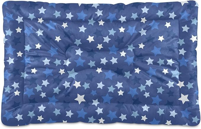 Stars Pet Bed Pad Soft Dog Bed Mat with Anti-Slip Bottom