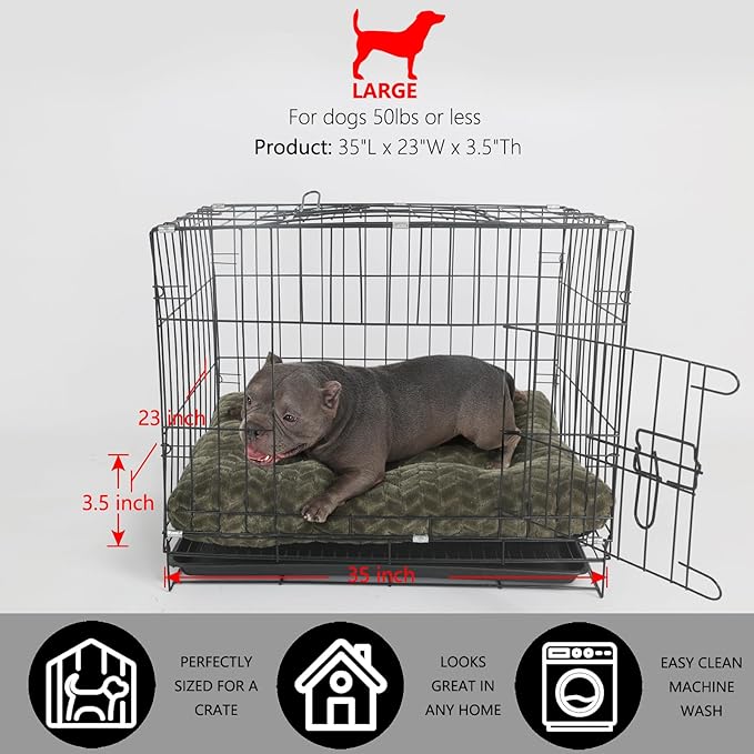 Dog Crate Bed 36 x 24 Crate Pads 70 lbs
