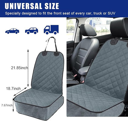 Ziciner Car Front Seat Dog Cover 600D Waterproof