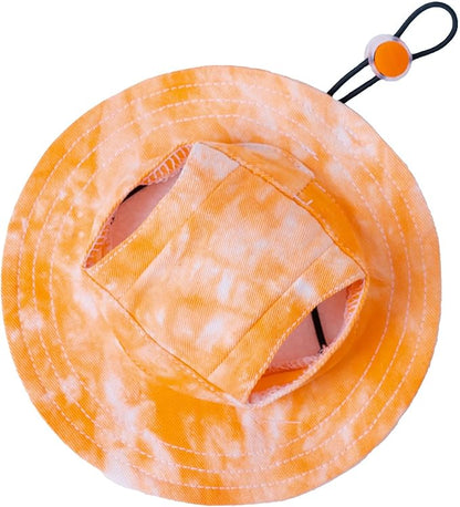 Pet hat with Ear Holes Sunscreen Baseball Cap Suitable for Small and Medium-Sized Dogs Outdoor Climbing hat in Summer Pet Products (Medium