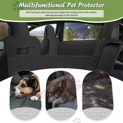 Custom Fit for Toyota RAV4 Rear Seat Pet Cover 2024 2023 2022 2021 2020 Dog Seat Cover for Back Seat Pet Mat Waterproof Scratch Proof Hammock Liner 600D Oxford Fabric RAV4 Accessories