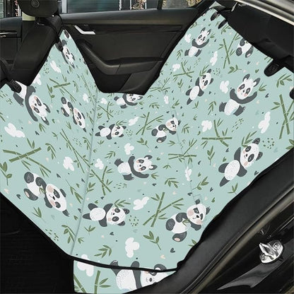 AFPANQZ Cartoon Panda Car Back Seat Cover