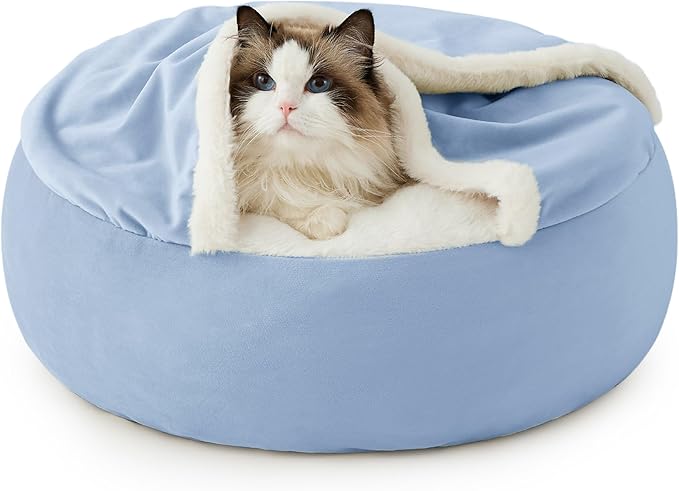 Lesure Cat Bed with Cover Cave 20"