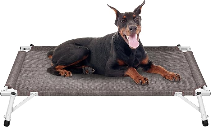 Elevated Cooling Cots Dog Bed: Raised Outdoor & Indoor Pet Cot