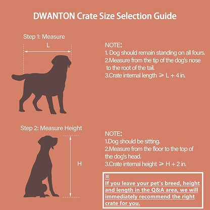 DWANTON Dog Crate Furniture with Cushion 38.5" L,