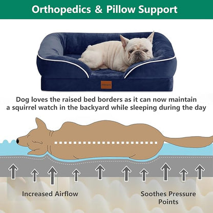 Large Dog Bed Washable Orthopedic Dog Beds 50 lbs…