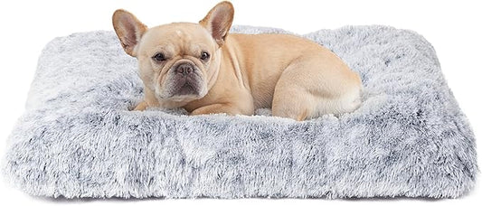 EHEYCIGA Fluffy Dog Crate Bed for Medium Dogs