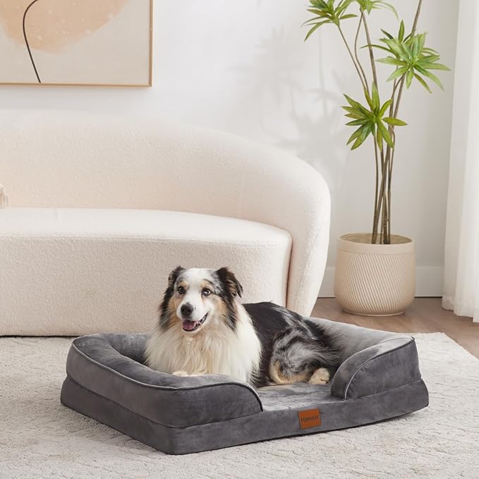 Large Dog Bed Removable Bolsters Orthopedic Dog Beds 50 lbs