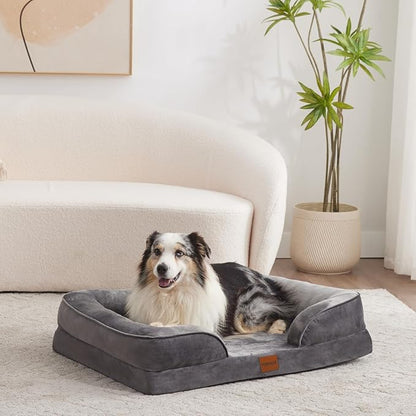Large Dog Bed Removable Bolsters Orthopedic Dog Beds 50 lbs