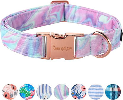 Unique style paws Dog Collar Metal Buckle Collar